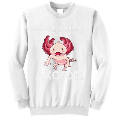 Funny Axolotl Spirit Animal Biology Zookeeper  Sweatshirt