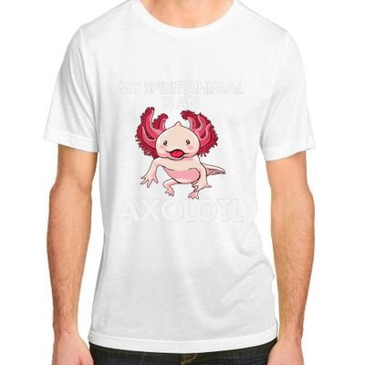 Funny Axolotl Spirit Animal Biology Zookeeper  Adult ChromaSoft Performance T-Shirt