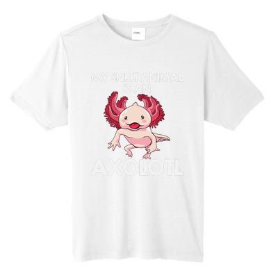 Funny Axolotl Spirit Animal Biology Zookeeper  Tall Fusion ChromaSoft Performance T-Shirt