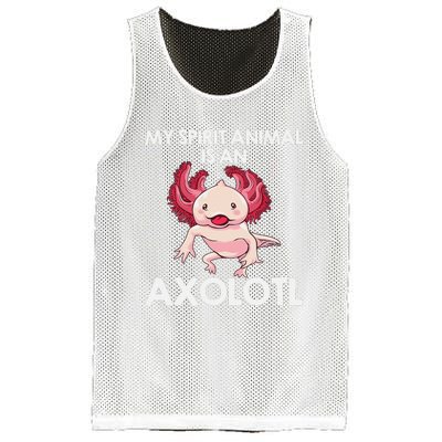 Funny Axolotl Spirit Animal Biology Zookeeper  Mesh Reversible Basketball Jersey Tank