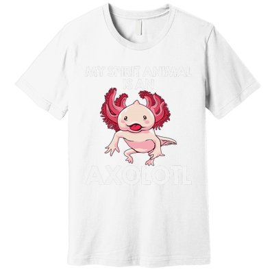 Funny Axolotl Spirit Animal Biology Zookeeper  Premium T-Shirt