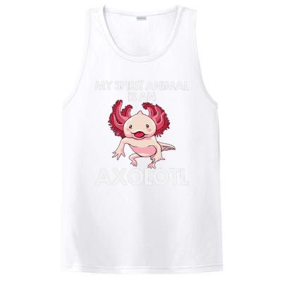 Funny Axolotl Spirit Animal Biology Zookeeper  PosiCharge Competitor Tank