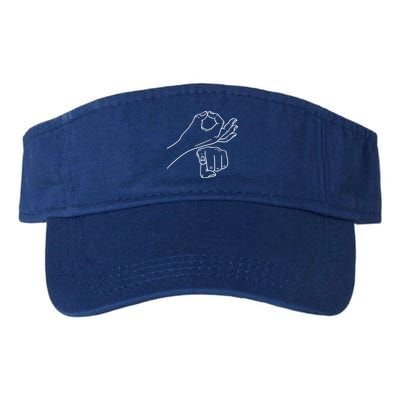 Funny Asl Sign Language (Explicit) Novelty Tee Gift Valucap Bio-Washed Visor