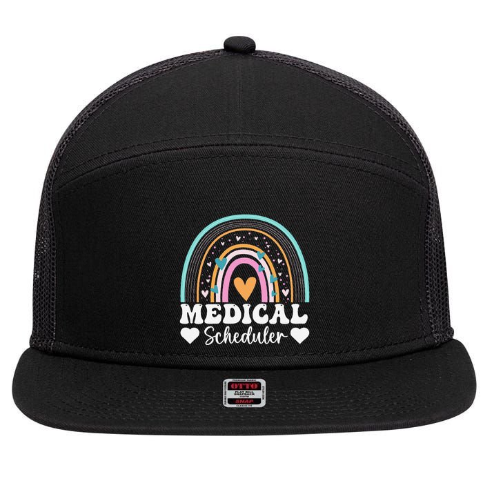 Funny Assistant Scheduler Application Day Medical Scheduler 7 Panel Mesh Trucker Snapback Hat