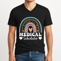 Funny Assistant Scheduler Application Day Medical Scheduler V-Neck T-Shirt