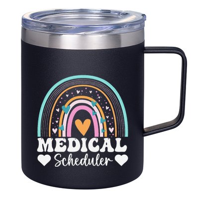 Funny Assistant Scheduler Application Day Medical Scheduler 12oz Stainless Steel Coffee Mug