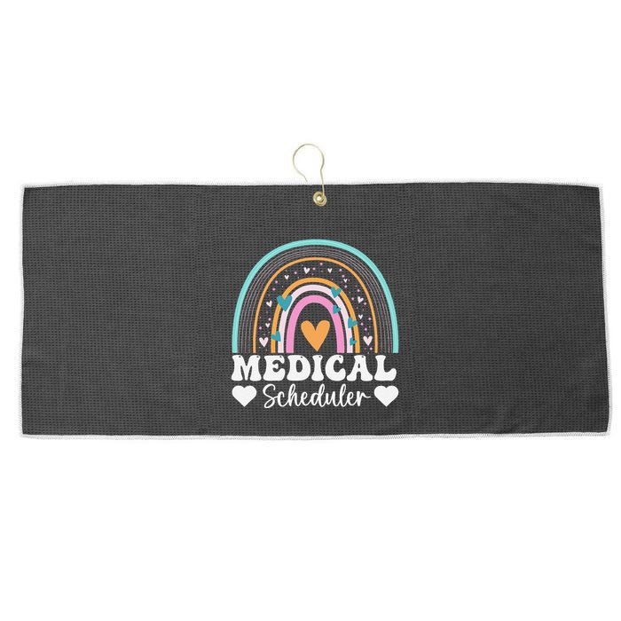 Funny Assistant Scheduler Application Day Medical Scheduler Large Microfiber Waffle Golf Towel