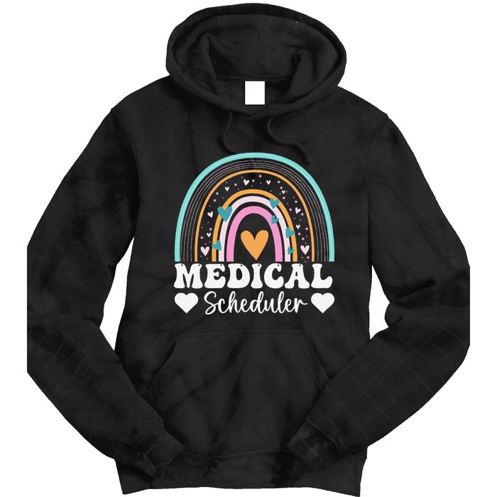 Funny Assistant Scheduler Application Day Medical Scheduler Tie Dye Hoodie