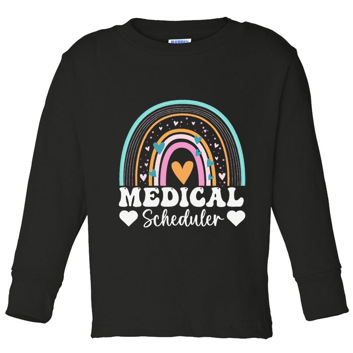 Funny Assistant Scheduler Application Day Medical Scheduler Toddler Long Sleeve Shirt