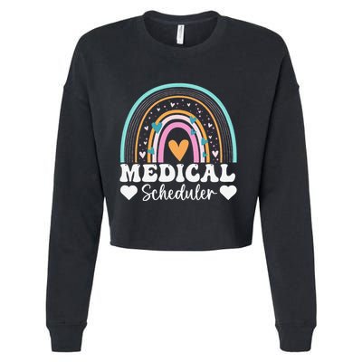Funny Assistant Scheduler Application Day Medical Scheduler Cropped Pullover Crew