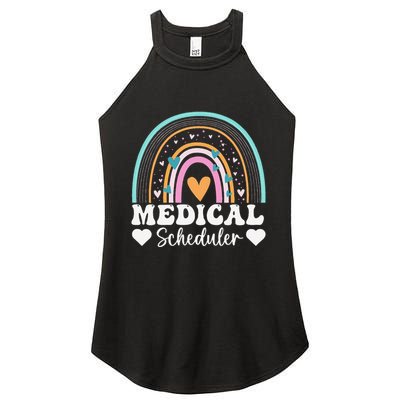 Funny Assistant Scheduler Application Day Medical Scheduler Women's Perfect Tri Rocker Tank