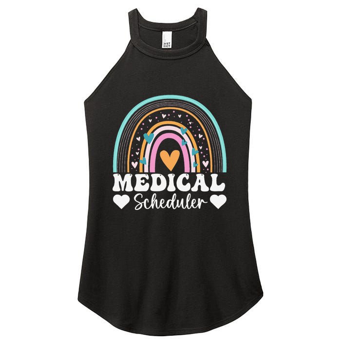 Funny Assistant Scheduler Application Day Medical Scheduler Women's Perfect Tri Rocker Tank