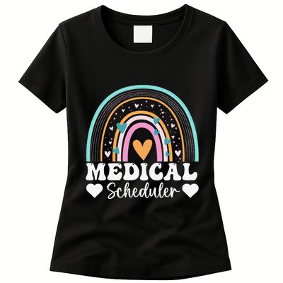 Funny Assistant Scheduler Application Day Medical Scheduler Womens T-Shirt