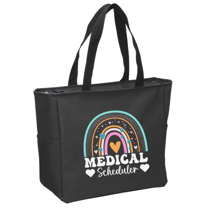 Funny Assistant Scheduler Application Day Medical Scheduler Zip Tote Bag