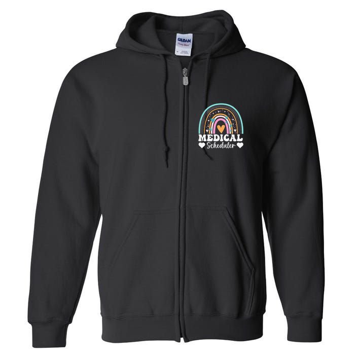 Funny Assistant Scheduler Application Day Medical Scheduler Full Zip Hoodie