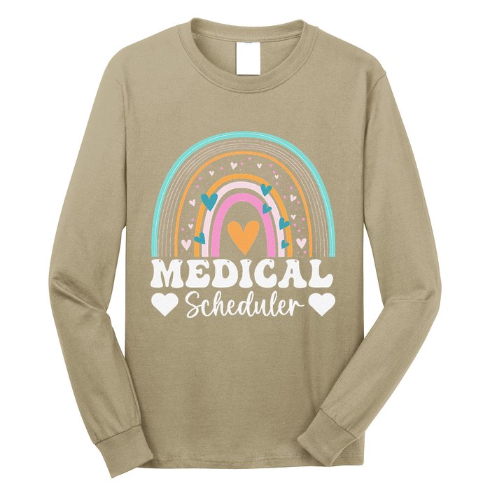 Funny Assistant Scheduler Application Day Medical Scheduler Long Sleeve Shirt