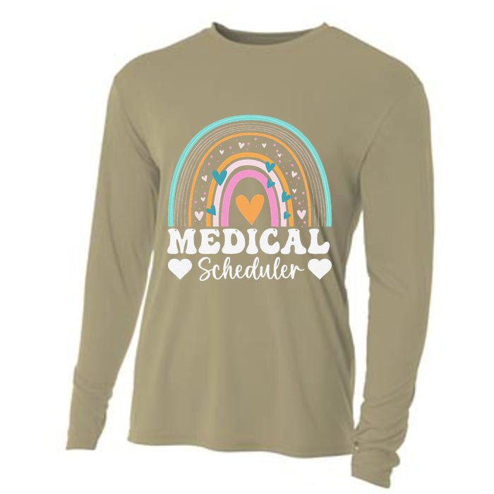 Funny Assistant Scheduler Application Day Medical Scheduler Cooling Performance Long Sleeve Crew