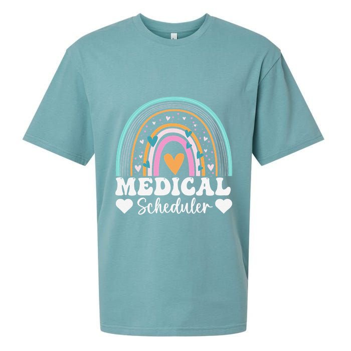 Funny Assistant Scheduler Application Day Medical Scheduler Sueded Cloud Jersey T-Shirt