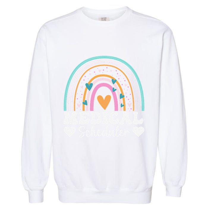 Funny Assistant Scheduler Application Day Medical Scheduler Garment-Dyed Sweatshirt