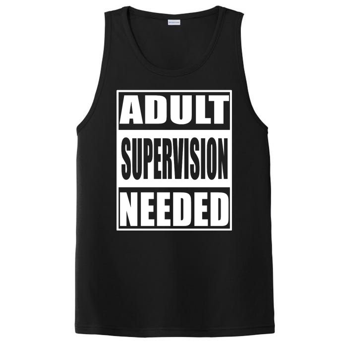 Funny Adult Supervision Needed PosiCharge Competitor Tank