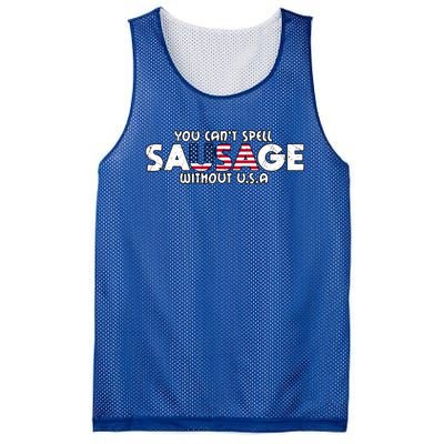 Funny America Sausage Usa Griller American Bbq Grilling Funny Gift Mesh Reversible Basketball Jersey Tank