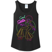 Funk And Soul Vintage 70s Costume Retro Afro Soul Music Ladies Essential Tank