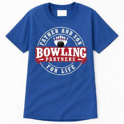 Father And Son Bowling Partners For Life Gift Tall T-Shirt