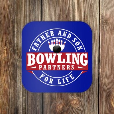 Father And Son Bowling Partners For Life Gift Coaster