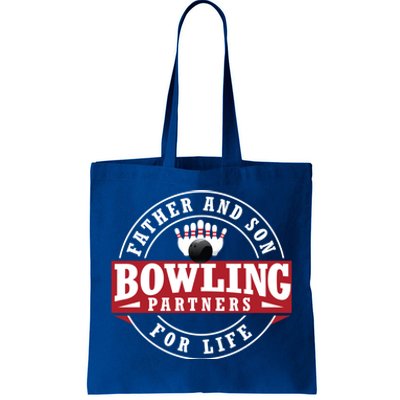 Father And Son Bowling Partners For Life Gift Tote Bag