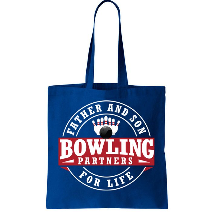 Father And Son Bowling Partners For Life Gift Tote Bag