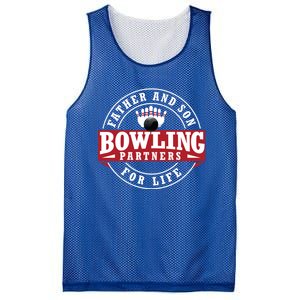 Father And Son Bowling Partners For Life Gift Mesh Reversible Basketball Jersey Tank