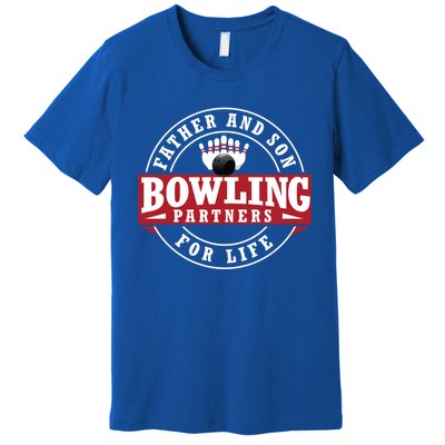 Father And Son Bowling Partners For Life Gift Premium T-Shirt