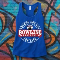 Father And Son Bowling Partners For Life Gift Womens Tank Top