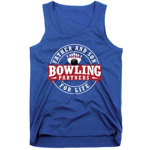 Father And Son Bowling Partners For Life Gift Tank Top