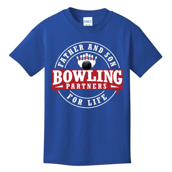 Father And Son Bowling Partners For Life Gift Kids T-Shirt