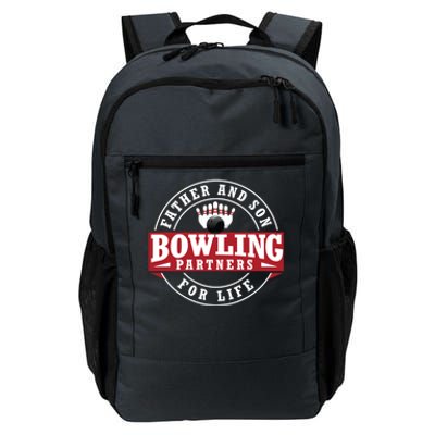 Father And Son Bowling Partners For Life Gift Daily Commute Backpack