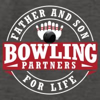Father And Son Bowling Partners For Life Gift Vector Backpack