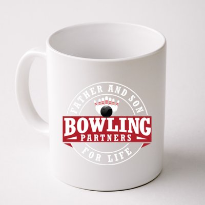 Father And Son Bowling Partners For Life Gift Coffee Mug