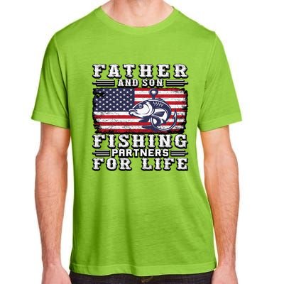 Father And Son Fishing Partners For Life Gift Adult ChromaSoft Performance T-Shirt