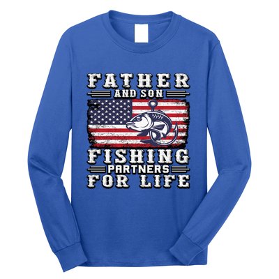 Father And Son Fishing Partners For Life Gift Long Sleeve Shirt