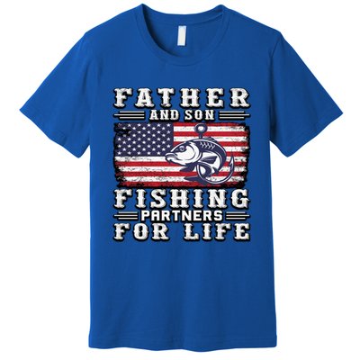 Father And Son Fishing Partners For Life Gift Premium T-Shirt