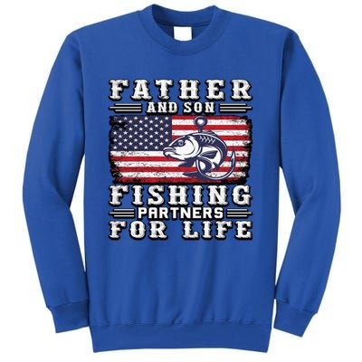 Father And Son Fishing Partners For Life Gift Tall Sweatshirt