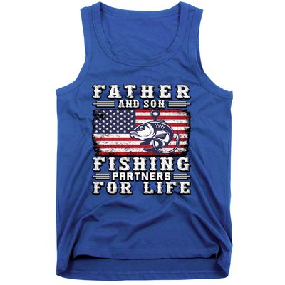 Father And Son Fishing Partners For Life Gift Tank Top