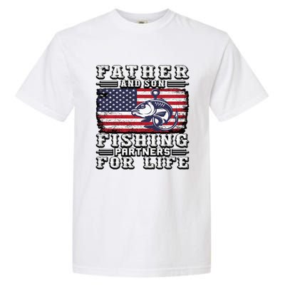 Father And Son Fishing Partners For Life Gift Garment-Dyed Heavyweight T-Shirt