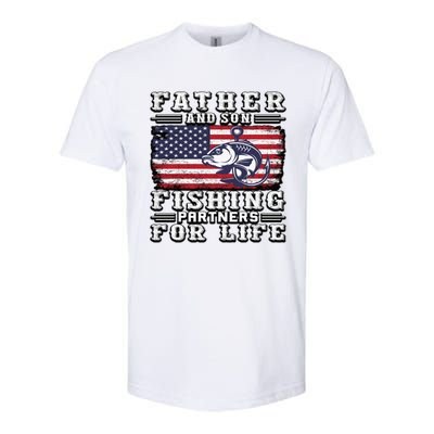 Father And Son Fishing Partners For Life Gift Softstyle® CVC T-Shirt