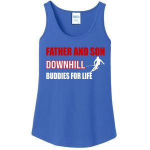 Father And Son Downhill Buddies For Life Gift Ladies Essential Tank