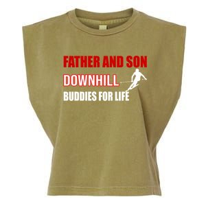 Father And Son Downhill Buddies For Life Gift Garment-Dyed Women's Muscle Tee