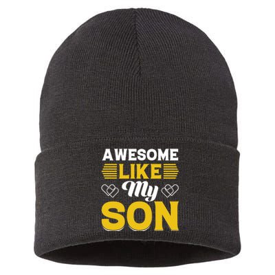 Father And Son Best Friends For Life Sustainable Knit Beanie