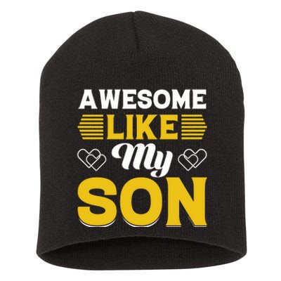 Father And Son Best Friends For Life Short Acrylic Beanie