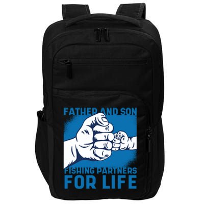 Father And Son Fishing Trip Fisher Family Great Gift Impact Tech Backpack